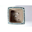 Pot Shibakatsu carré bleu vitré - 124 x 124 x 90 mm