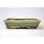 Rectangular green glazed Koto Chukan pot - 171 x 32 x 32 mm