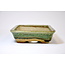 Rectangular green glazed Koto Chukan pot - 171 x 32 x 32 mm