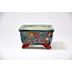 Rectangular handpainted Kutani pot - 90 x 62 x 35 mm