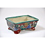 Rectangular handpainted Kutani pot - 90 x 62 x 35 mm