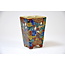 Square handpainted Kutani pot - 50 x 50 x 75 mm