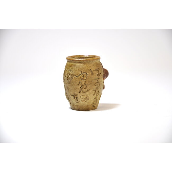 Vaso tondo dipinto a mano - 35 x 35 x 42 mm