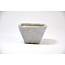 Square white craquelé  pot - 62 x 62 x 40 mm