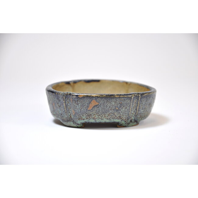 Pot Moko bleu vert - 74 x 61 x 23 mm