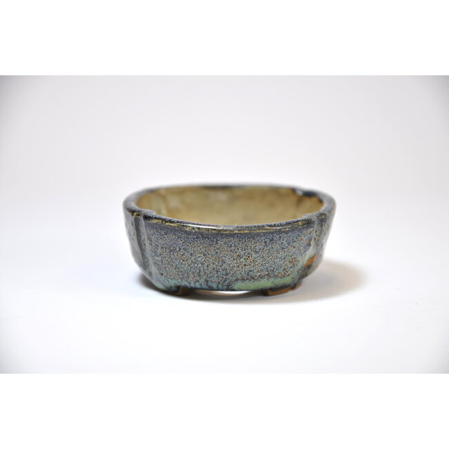 Pot Moko bleu vert - 74 x 61 x 23 mm