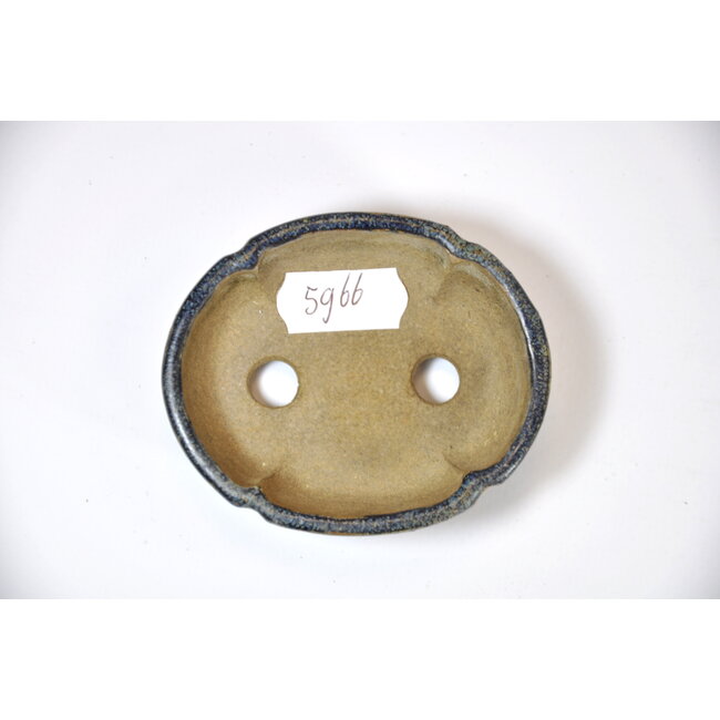 Moko blue green  pot - 74 x 61 x 23 mm