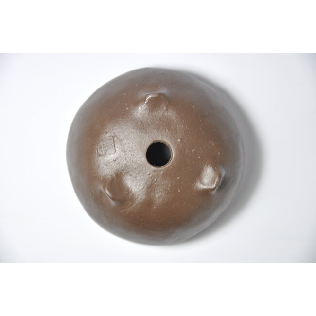 Round unglazed  pot - 81 x 81 x 38 mm