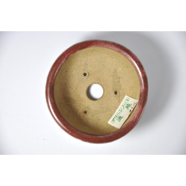 Maceta redonda de craquelé blanco - 74 x 74 x 42 mm