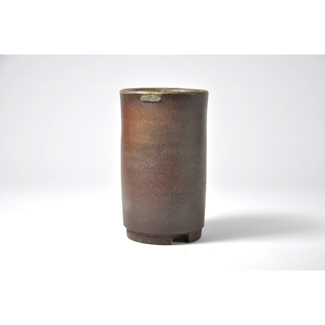 Round unglazed Bunzan pot - 52 x 48 x 87 mm