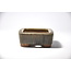 Rectangular muted brown  pot - 83 x 60 x 21 mm