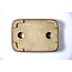 Maceta rectangular marrón apagada - 83 x 60 x 21 mm