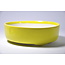 Rond geel geglazuurde Seifu-pot - 149 x 149 x 47 mm