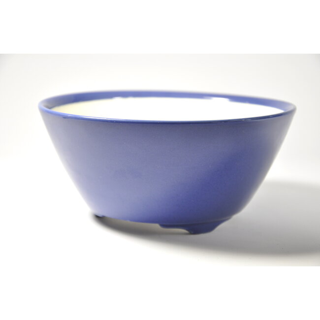 Pot Seifu rond bleu émaillé - 150 x 150 x 68 mm