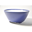 Round blue glazed Seifu pot - 150 x 150 x 68 mm