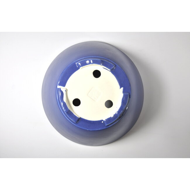 Vaso Seifu tondo smaltato blu - 150 x 150 x 68 mm