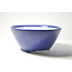 Rond blauw geglazuurde Seifu-pot - 148 x 148 x 69 mm