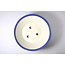 Rond blauw geglazuurde Seifu-pot - 148 x 148 x 69 mm