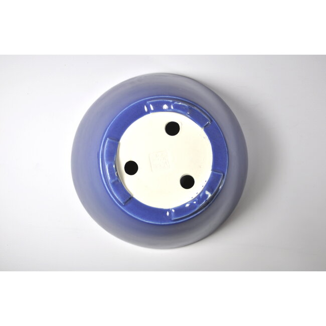 Vaso Seifu tondo smaltato blu - 148 x 148 x 69 mm