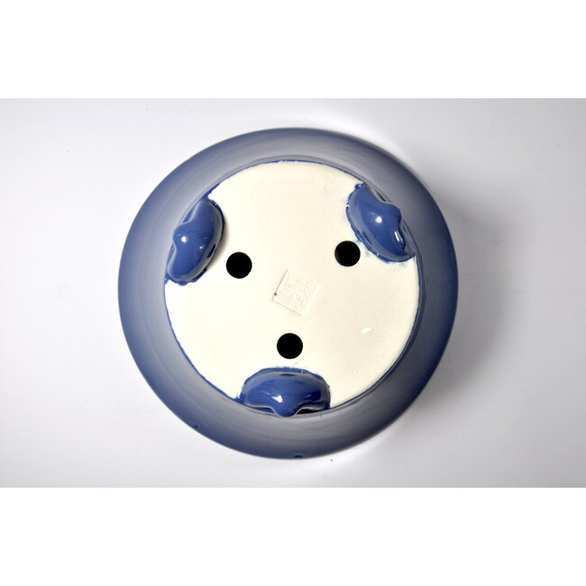 Maceta  Seifu esmaltada azul redonda - 148 x 148 x 69 mm