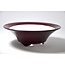 Ronde aubergine paarse Seifu-pot - 148 x 148 x 48 mm