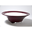 Ronde aubergine paarse Seifu-pot - 148 x 148 x 48 mm