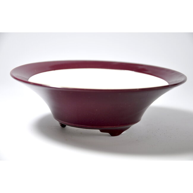 Pot Seifu rond aubergine pourpre - 148 x 148 x 48 mm