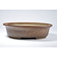 Oval unglazed kousen pot - 187 x 145 x 50 mm