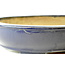 Pot Senzan ovale bleu vitré - 490 x 370 x 110 mm