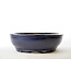 Pot Senzan ovale bleu vitré - 490 x 370 x 110 mm