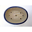 Maceta Senzan acristalada oval azul - 490 x 370 x 110 mm