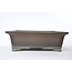 Rectangular unglazed Sanpou pot - 300 x 260 x 100 mm