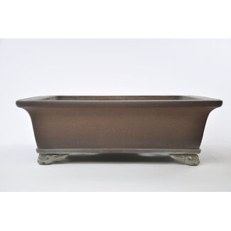 Sanpo(u) Rectangular unglazed Sanpou pot - 300 mm