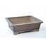 Rectangular unglazed Sanpou pot - 300 x 260 x 100 mm