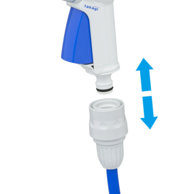 Nebulizzatore compatto di Takagi, 4 modelli di irrigazione, in plastica - Dimensioni: 100 x 43 x 160 mm