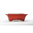 Pot Sharaku rectangulaire rouge - 183 x 152 x 60 mm