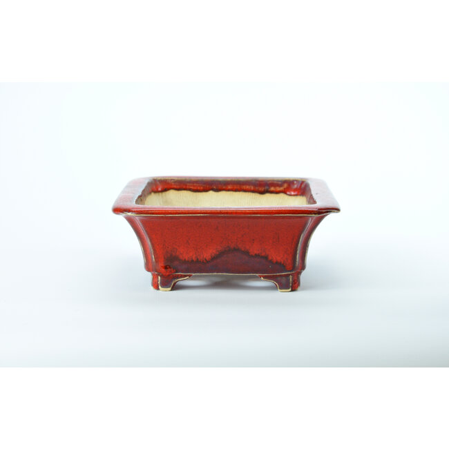 Vaso Sharaku rettangolare rosso - 183 x 152 x 60 mm
