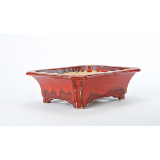Vaso Sharaku rettangolare rosso - 183 x 152 x 60 mm