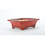 Pot Sharaku rectangulaire rouge - 183 x 152 x 60 mm