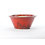 Pot rond Sharaku rouge - 160 x 160 x 72 mm