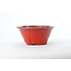 Pot rond Sharaku rouge - 160 x 160 x 72 mm