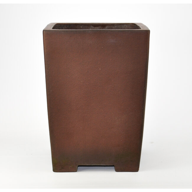 Square unglazed Yamaaki pot - 240 x 240 x 330 mm