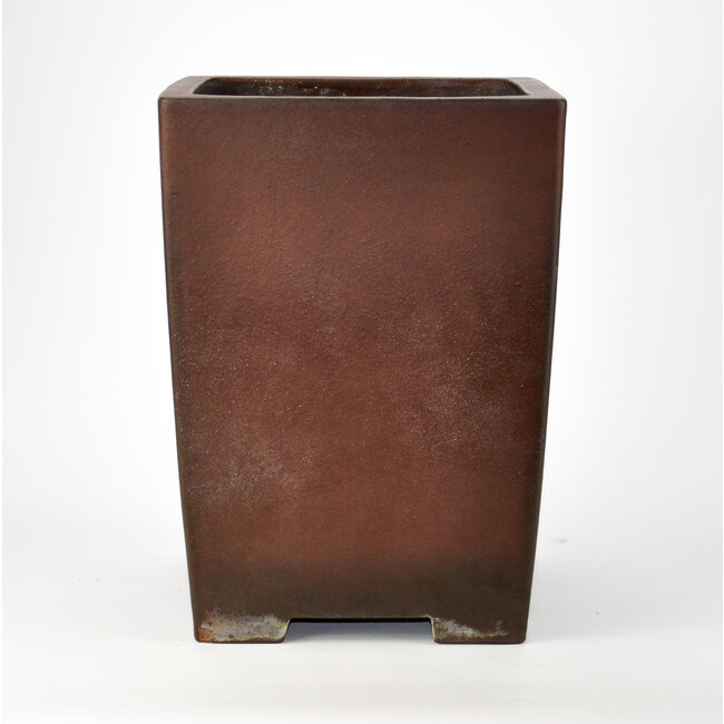 Square unglazed Yamaaki pot - 240 x 240 x 330 mm