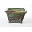 Square multicolor Terahata Satomi Mazan pot - 123 x 123 x 75 mm