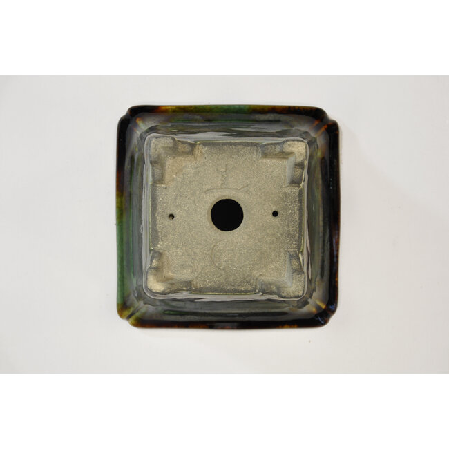 Pot carré multicolore Terahata Satomi Mazan - 123 x 123 x 75 mm