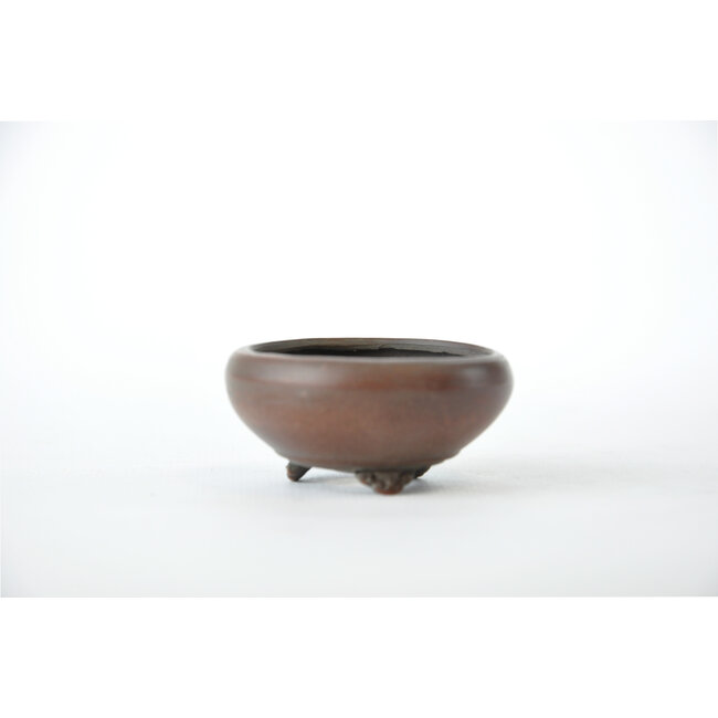 Round unglazed Bigei pot - 50 x 50 x 20 mm