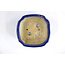 Square blue Heian kousen pot - 120 x 120 x 50 mm