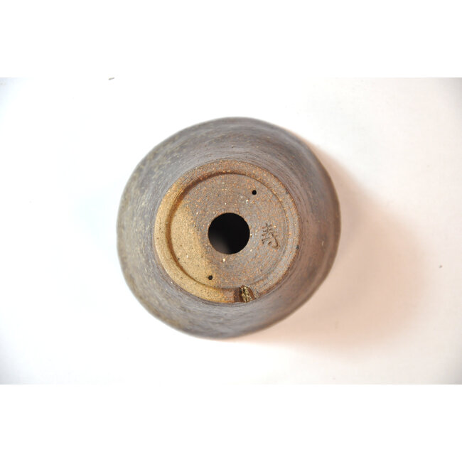 Runder brauner Bonsa-Topf - 95 x 90 x 50 mm