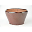 Ronde bruine Bonsa pot - 95 x 93 x 50 mm