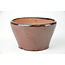 Round brown Bonsa pot - 95 x 93 x 50 mm